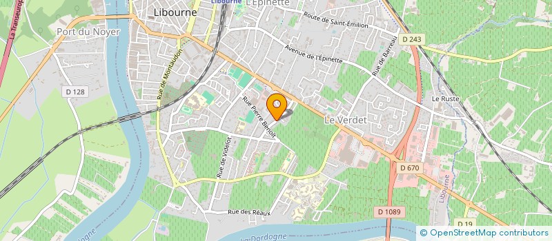 localisation de l'entreprise SYND COP RES LA PLANTE  LIBOURNE