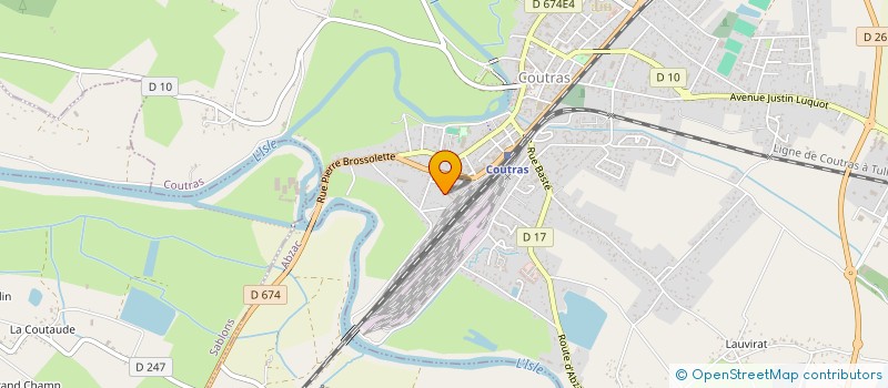 localisation de l'entreprise SYND COP RES LE CLOS DES LOGES  COUTRAS