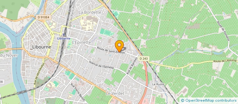 localisation de l'entreprise SYND COP RES LES BLEUETS  LIBOURNE