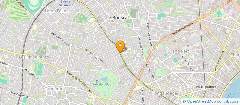 localisation de l'entreprise SYND COP RES LES GLYCINES  LE BOUSCAT