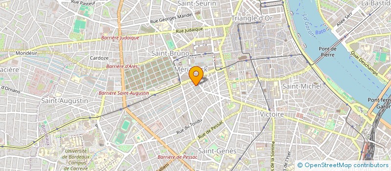 localisation de l'entreprise SYND COP RES LES PALLADINES II  BORDEAUX