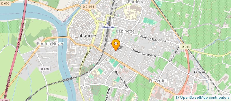 localisation de l'entreprise SYND COP RES LES PAMPRES  LIBOURNE