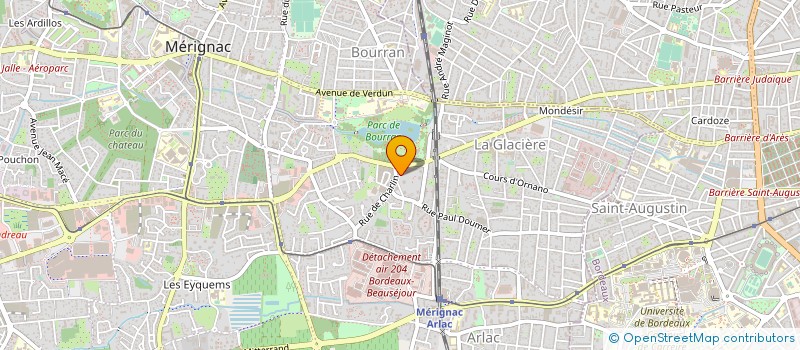 localisation de l'entreprise SYND COP RES LES TOURELLES  MERIGNAC