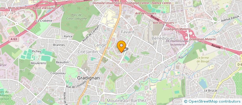 localisation de l'entreprise SYND COP RES PAILLEY  GRADIGNAN