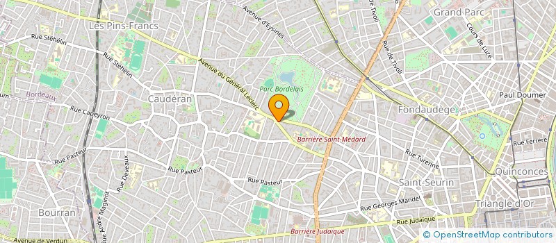 localisation de l'entreprise SYND COP RES PARC BORDELAIS à BORDEAUX