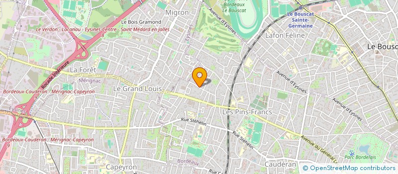 localisation de l'entreprise SYND COP RES PARC CERES  BORDEAUX