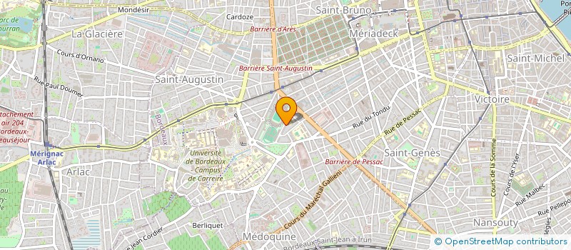 localisation de l'entreprise SYND COP RES PARC DES SPORTS I  BORDEAUX