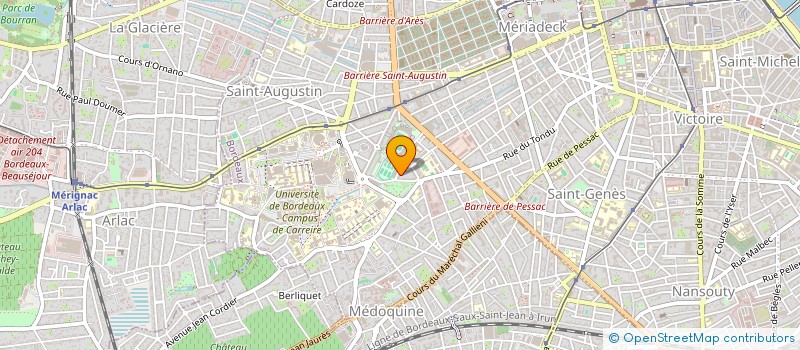 localisation de l'entreprise SYND COP RES PARC DES SPORTS II  BORDEAUX