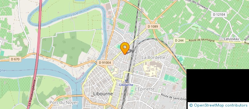 localisation de l'entreprise SYND.COP.RES. SCI MONCEAU  LIBOURNE