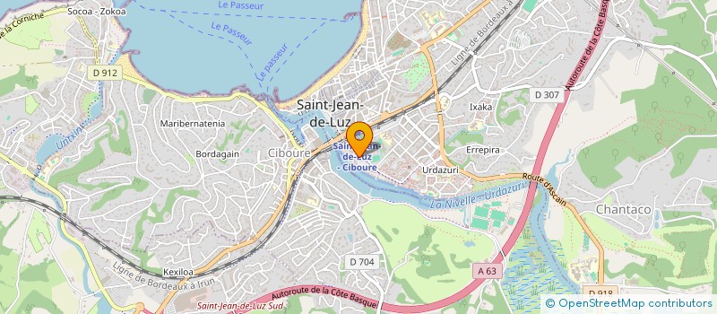localisation de l'entreprise SYND COP RES URBATZER  SAINT-JEAN-DE-LUZ