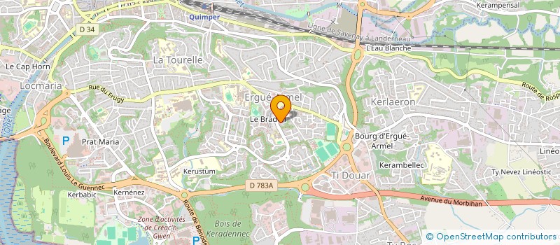 localisation de l'entreprise SYND COP RESIDENCE ROSKAER  QUIMPER