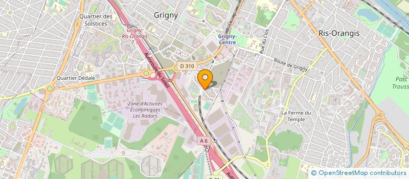 localisation de l'entreprise SYND COPR 1 11 RU VICTOR TRANCHE 14 à GRIGNY