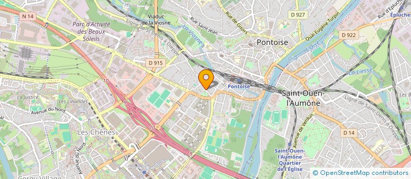 localisation de l'entreprise SYND.COPR. 1-3-5-7 R. DES RAYES VERTES'L  PONTOISE