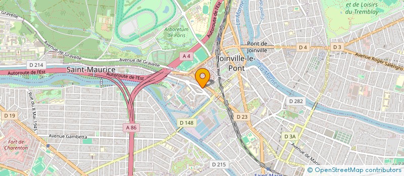 localisation de l'entreprise SYND.COPR. 1 3 5 AV MARIOTTE 94 LA VAREN à SAINT-MAURICE