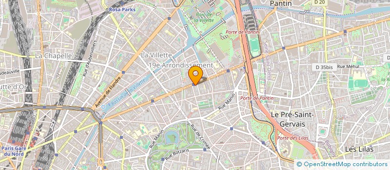 localisation de l'entreprise SYND.COPR. 1-3 AV DU MAL LYAUTEY 94 NOGE  PARIS