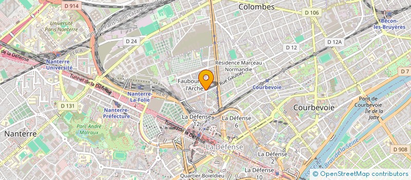 localisation de l'entreprise SYND COPR 1-3 R LEBEUF 49-51 RUE VINCI à COURBEVOIE