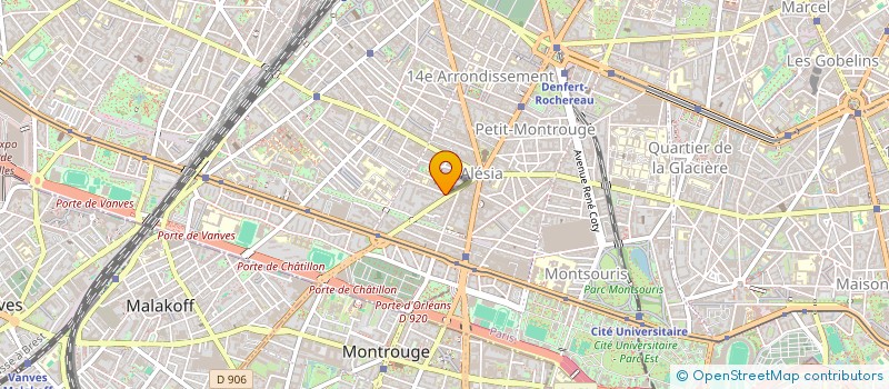 localisation de l'entreprise SYND.COPR. 1 3 RUE ANTOINE      CHANTIN  PARIS