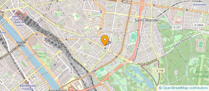 localisation de l'entreprise SYND.COPR. 1-3 RUE DE TOUL 75012 PARIS R  PARIS