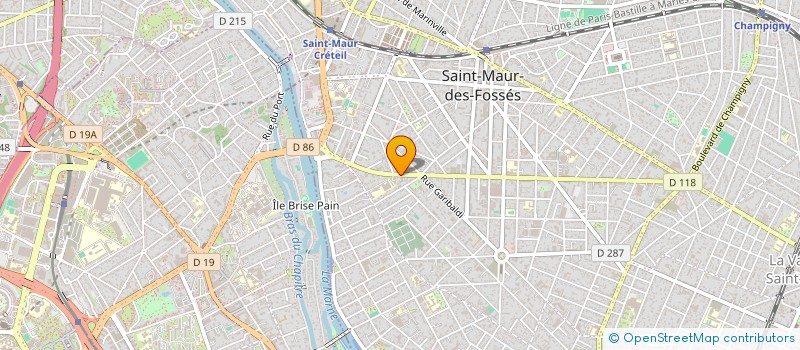 localisation de l'entreprise SYND.COPR. 1 3 RUE REITER à SAINT-MAUR-DES-FOSSES