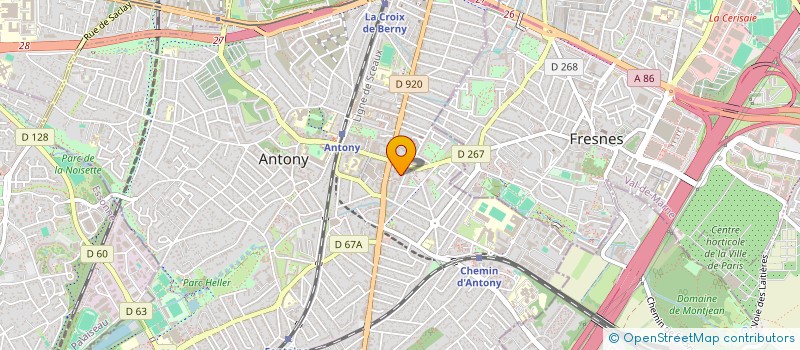 localisation de l'entreprise SYND COPR 1 A 12 ALLEE D ORLEANS à ANTONY