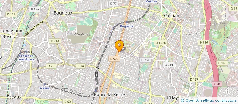 localisation de l'entreprise SYND COPR 1 A 3 AV DU GENERAL LECLERC à BOURG-LA-REINE