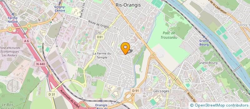 localisation de l'entreprise SYND.COPR. 1 A 9 RUE D'AQUITAINE GROUPE à RIS-ORANGIS
