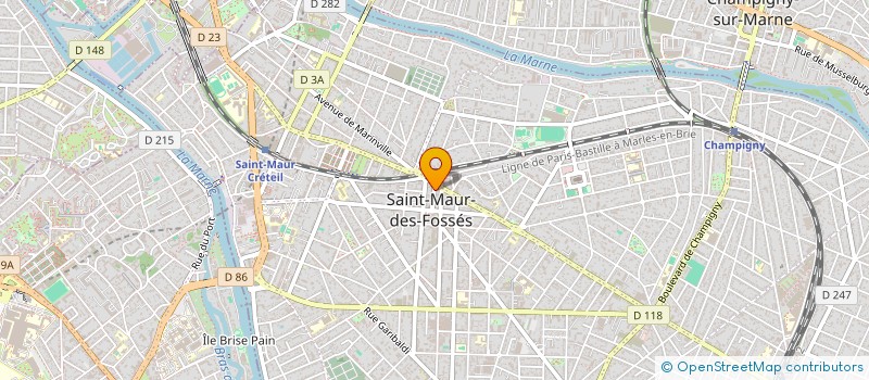 localisation de l'entreprise SYND.COPR. 1 AV CHARLES DE GAULLE 94 ST à SAINT-MAUR-DES-FOSSES