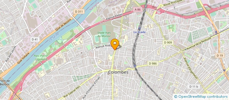 localisation de l'entreprise SYND.COPR. 1 AV LOUISE DE BETTIGNI à COLOMBES