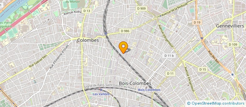 localisation de l'entreprise SYND COPR 1 AV VICTOR HUGO - RES SARRE HUGO à COLOMBES