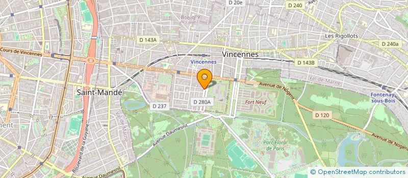 localisation de l'entreprise SYND.COPR. 1 AVE FRANKLIN ROOSEVELT VINC à VINCENNES