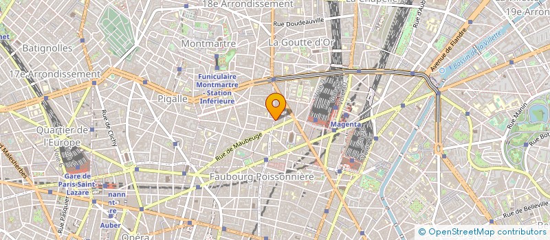 localisation de l'entreprise SYND.COPR. 1 B RUE RIBOUTTE PARIS 19 REP  PARIS