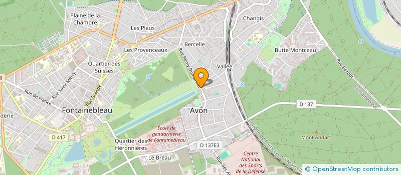 localisation de l'entreprise SYND COPR 1 PLACE CARNOT  AVON