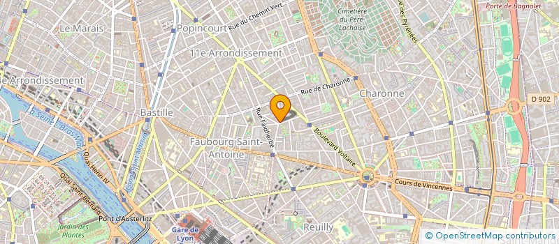 localisation de l'entreprise SYND COPR 1 R JULES VALLES  PARIS