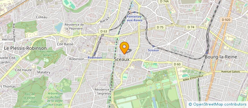 localisation de l'entreprise SYND COPR 1 RUE DU MARECHAL FOCH 92330 SCEAUX à SCEAUX