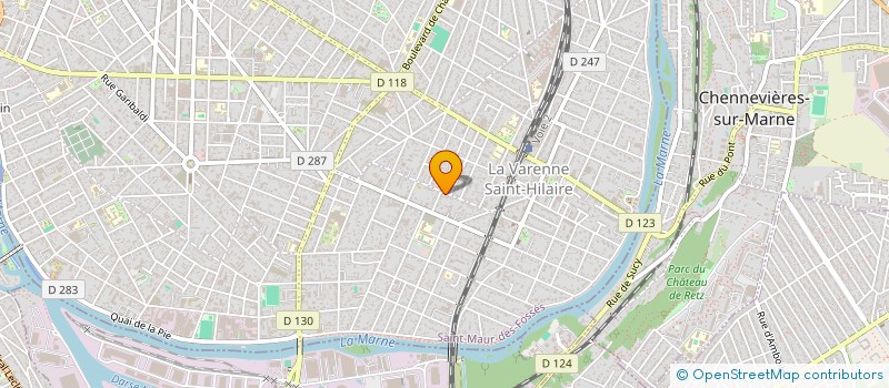 localisation de l'entreprise SYND.COPR. 1 RUE DUPERTUIS 94   CHAMPIGN à SAINT-MAUR-DES-FOSSES