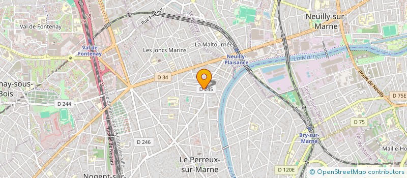 localisation de l'entreprise SYND.COPR. 1 RUE JEANNE D ARC  LE PERREUX-SUR-MARNE