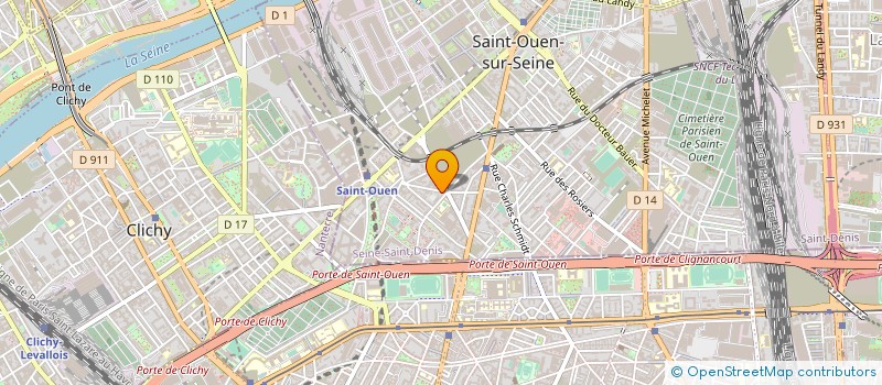 localisation de l'entreprise SYND.COPR. 1 RUE PALOUZIE 93 SAINT à SAINT-OUEN-SUR-SEINE