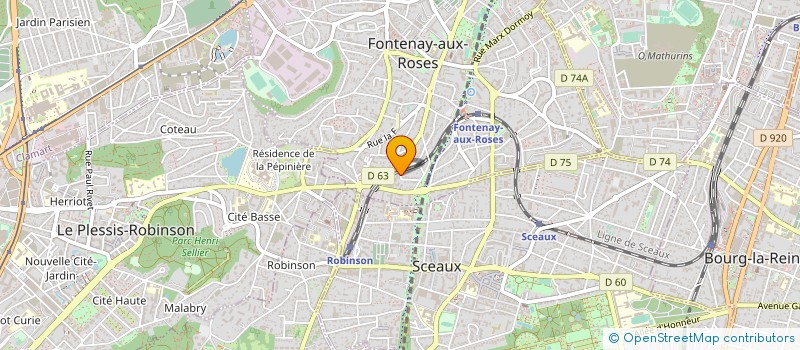 localisation de l'entreprise SYND.COPR. 10-12 CHEM RENAUDIN FONTENAY à FONTENAY-AUX-ROSES
