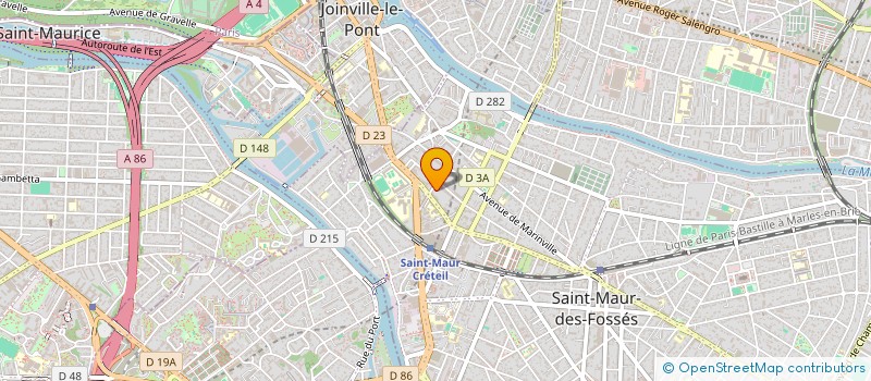 localisation de l'entreprise SYND.COPR. 10-14 AVENUE AUGUSTE MARIN à SAINT-MAUR-DES-FOSSES