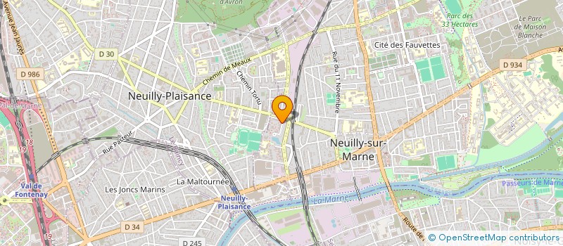 localisation de l'entreprise SYND.COPR. 10 AU 18 RUE FREDERIC PASSY P à NEUILLY-SUR-MARNE