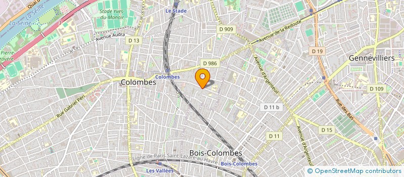 localisation de l'entreprise SYND.COPR. 10 AV. DE LA CIGALE  92 ASNIE  COLOMBES