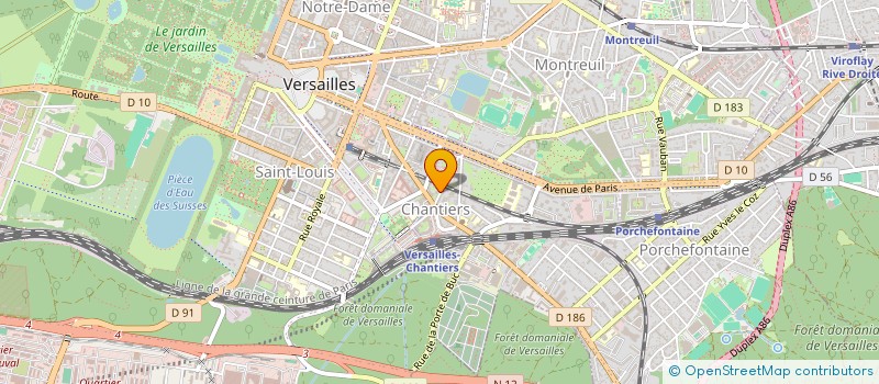 localisation de l'entreprise SYND.COPR. 10 AV DU PDT POMPIDOU 92 RUEI à VERSAILLES