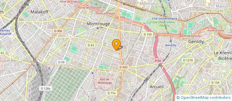localisation de l'entreprise SYND COPR 10 AV GAMBETTA 92 MONTROUGE  MONTROUGE