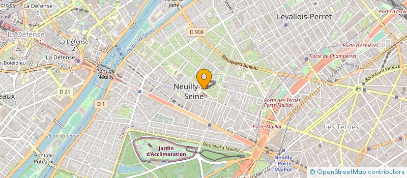 localisation de l'entreprise SYND COPR 10 BD JEAN MERMOZ à NEUILLY-SUR-SEINE