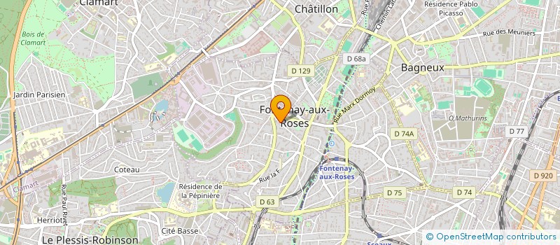 localisation de l'entreprise SYND.COPR. 10 BD LA REPUBLIQUE  FONTENAY à FONTENAY-AUX-ROSES