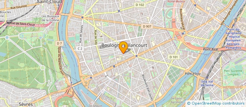 localisation de l'entreprise SYND.COPR. 10 RUE DE BILLANCOURT 92 BOUL à BOULOGNE-BILLANCOURT