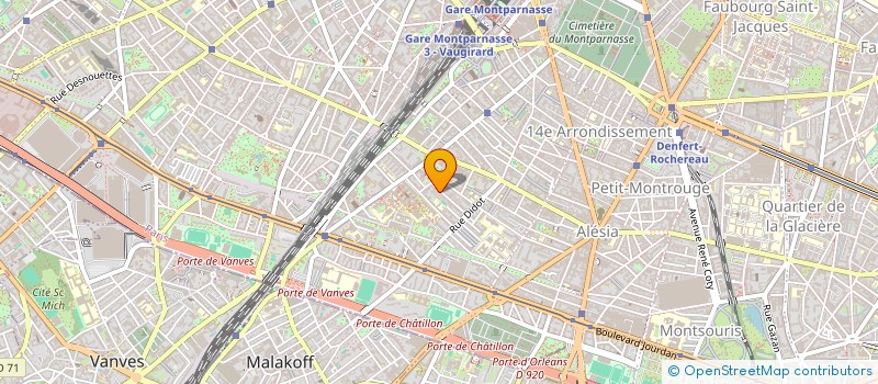 localisation de l'entreprise SYND.COPR. 10 RUE EDGAR QUINET  92 MONTR  PARIS