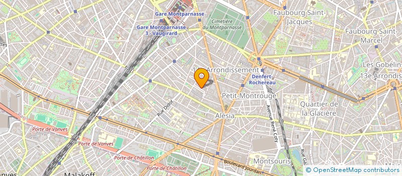 localisation de l'entreprise SYND.COPR. 10 RUE LEONIDAS 75014 PARIS R  PARIS