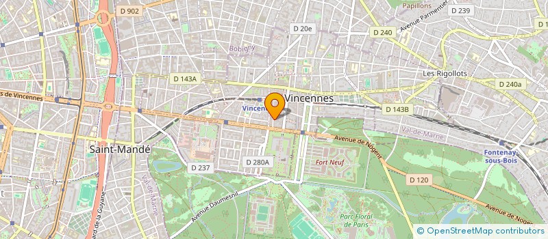 localisation de l'entreprise SYND COPR 10 RUE ROBERT GIRAUDINEAU 94 à VINCENNES