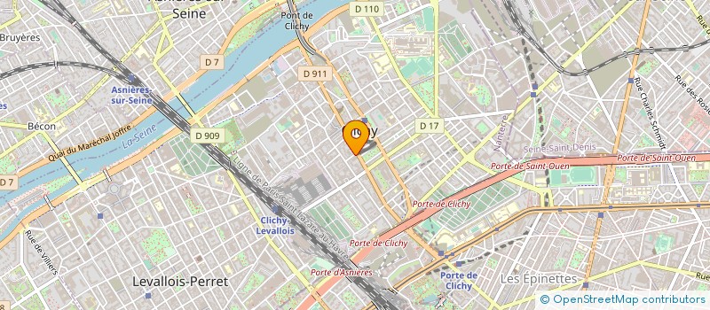 localisation de l'entreprise SYND.COPR. 10 RUE VICTOR MERIC 92 CLICH à CLICHY